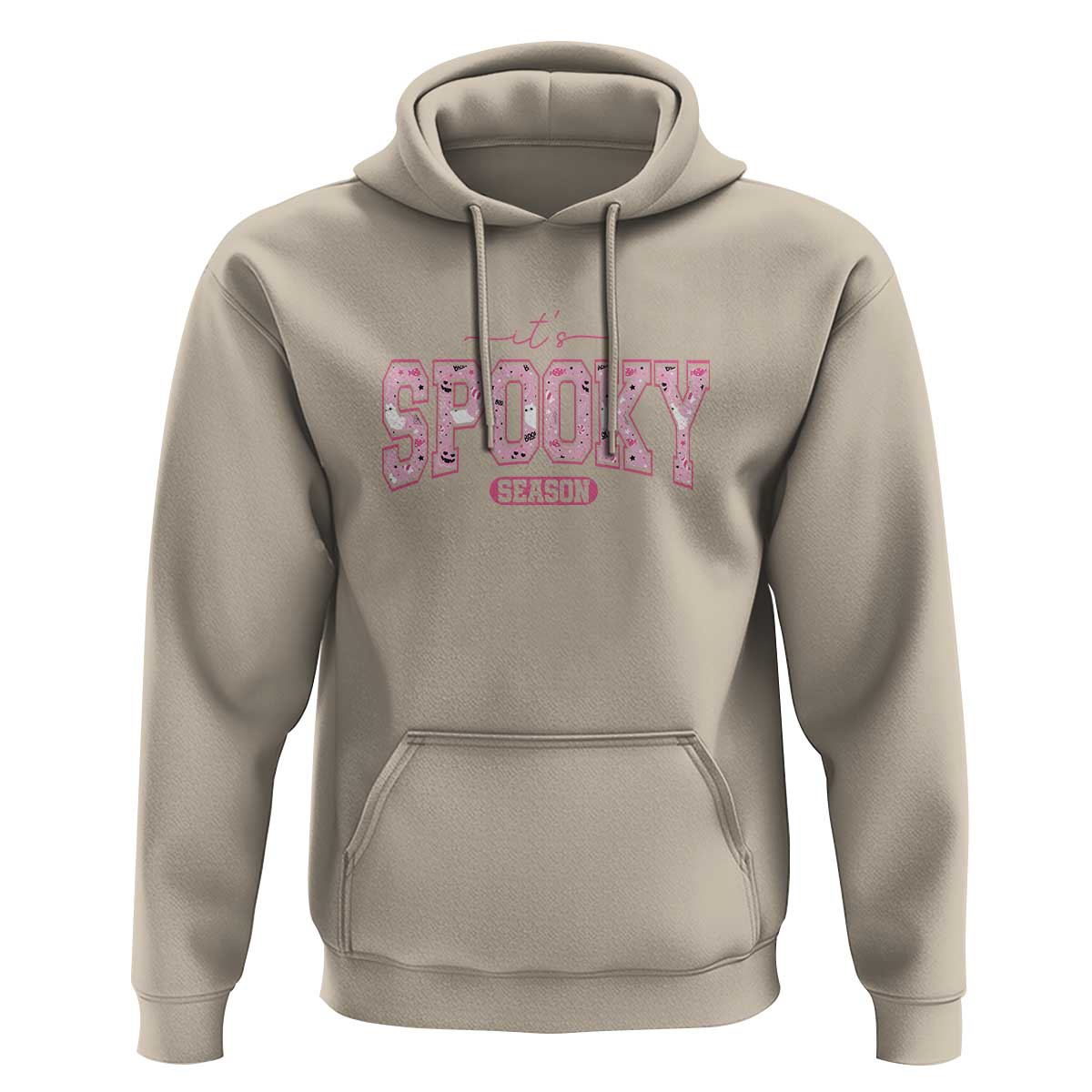 Funny Halloween Hoodie It's Spooky Season Pink Pumpkin Cute Cat