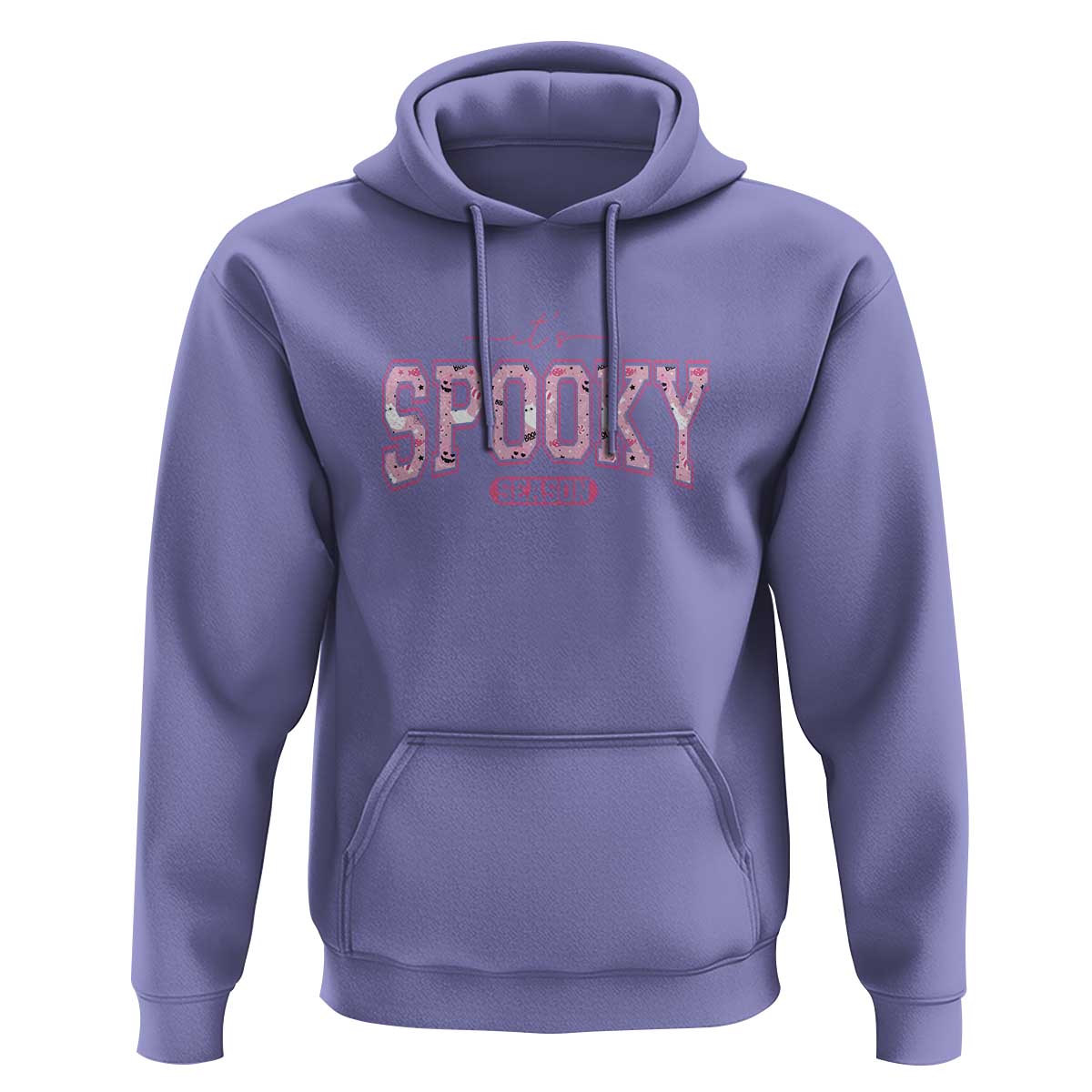 Funny Halloween Hoodie It's Spooky Season Pink Pumpkin Cute Cat