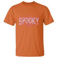 Funny Halloween T Shirt It's Spooky Season Pink Pumpkin Cute Cat - Wonder Print Shop