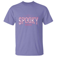 Funny Halloween T Shirt It's Spooky Season Pink Pumpkin Cute Cat - Wonder Print Shop