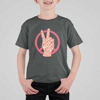 Harris 2024 T Shirt For Kid Love Peace Freedom Hope Unity Peace Sign - Wonder Print Shop