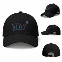 Suicide Prevention Awareness Baseball Cap Stay Your Story Isn't Over Butterfly Semicolon