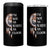 Native Americans 4 in 1 Can Cooler Tumbler I'm Not As White As I Look Vintage Wolf Dreamcatcher - Wonder Print Shop