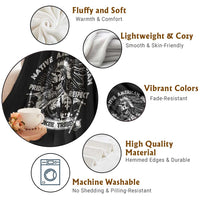 Cherokee Tribe Throw Blanket Native American Indian Pride Respect Axe - Wonder Print Shop