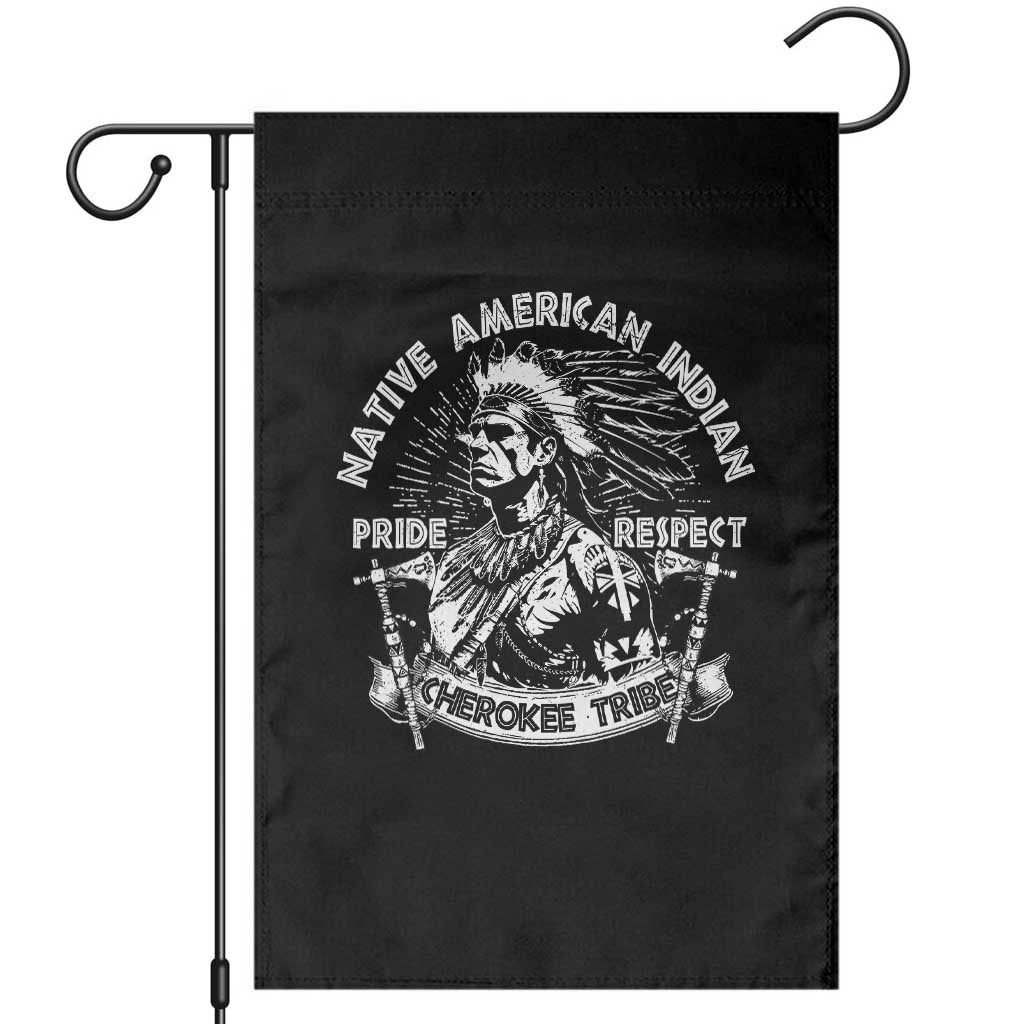 Cherokee Tribe Garden Flag Native American Indian Pride Respect Axe - Wonder Print Shop