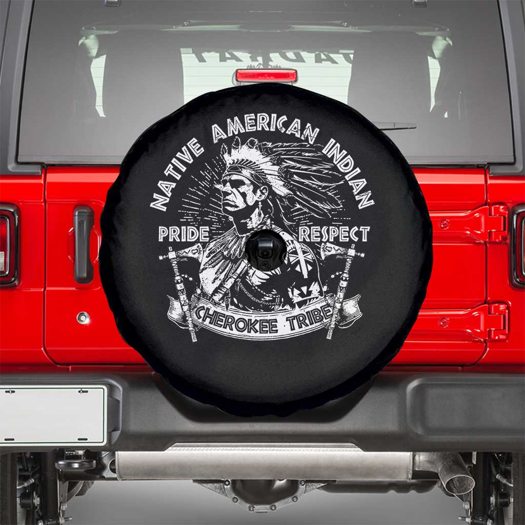 Cherokee Tribe Spare Tire Cover Native American Indian Pride Respect Axe - Wonder Print Shop