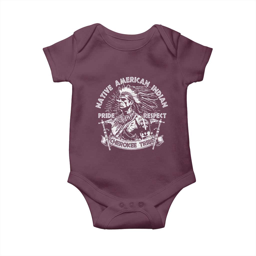 Cherokee Tribe Baby Onesie Native American Indian Pride Respect Axe - Wonder Print Shop