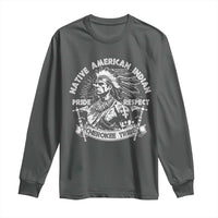 Cherokee Tribe Long Sleeve Shirt Native American Indian Pride Respect Axe - Wonder Print Shop