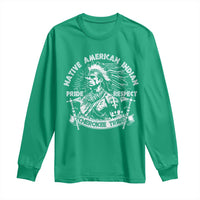 Cherokee Tribe Long Sleeve Shirt Native American Indian Pride Respect Axe - Wonder Print Shop
