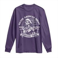 Cherokee Tribe Long Sleeve Shirt Native American Indian Pride Respect Axe - Wonder Print Shop