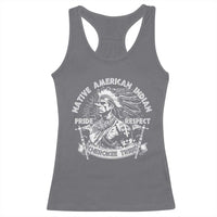 Cherokee Tribe Racerback Tank Top Native American Indian Pride Respect Axe - Wonder Print Shop