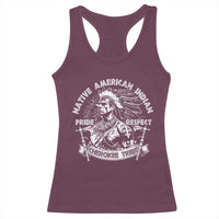 Cherokee Tribe Racerback Tank Top Native American Indian Pride Respect Axe - Wonder Print Shop