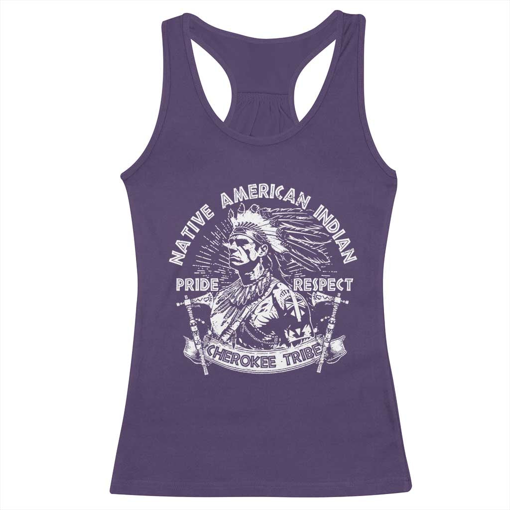 Cherokee Tribe Racerback Tank Top Native American Indian Pride Respect Axe - Wonder Print Shop