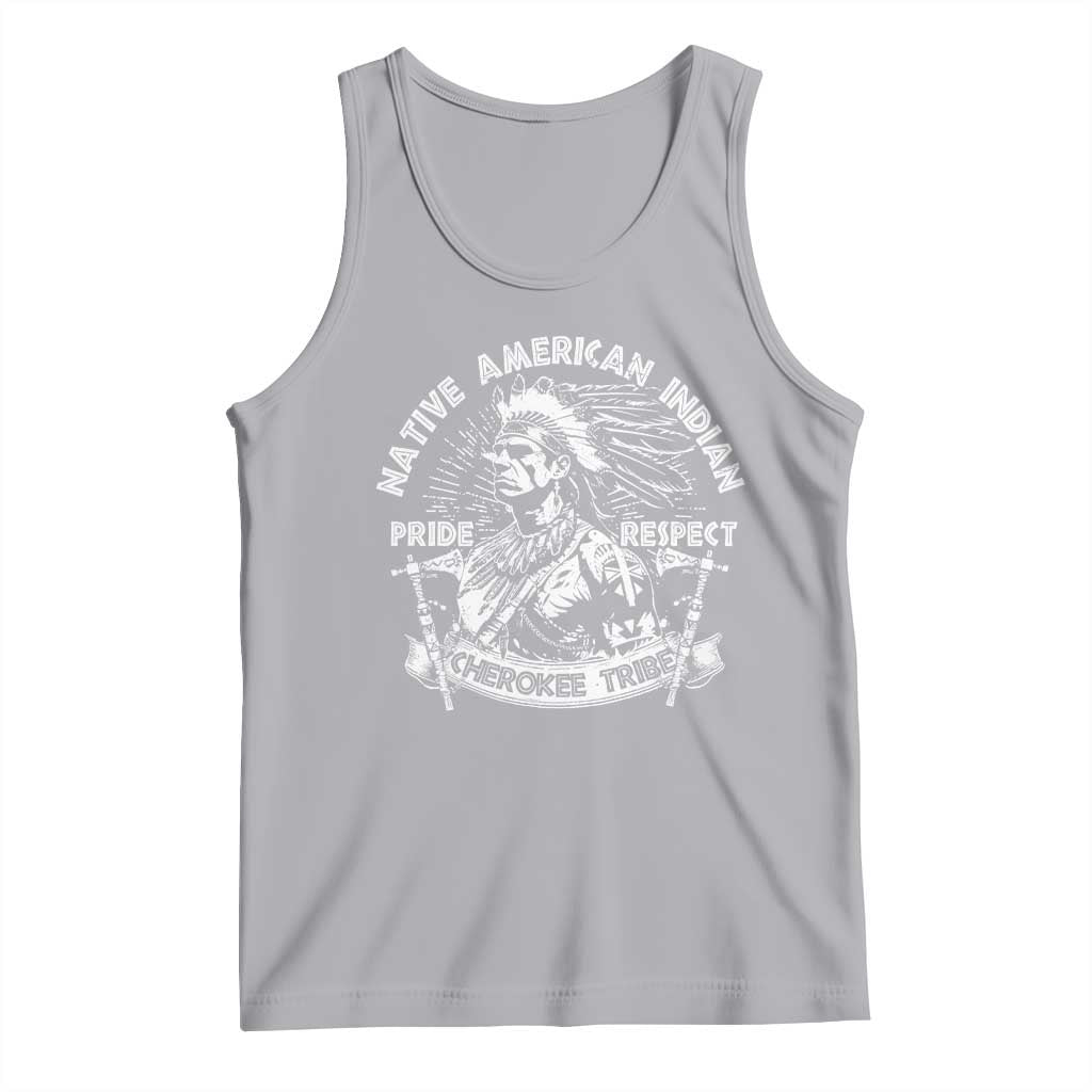 Cherokee Tribe Tank Top Native American Indian Pride Respect Axe - Wonder Print Shop