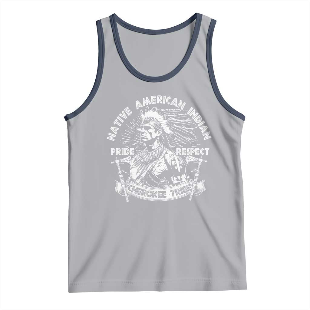 Cherokee Tribe Tank Top Native American Indian Pride Respect Axe - Wonder Print Shop