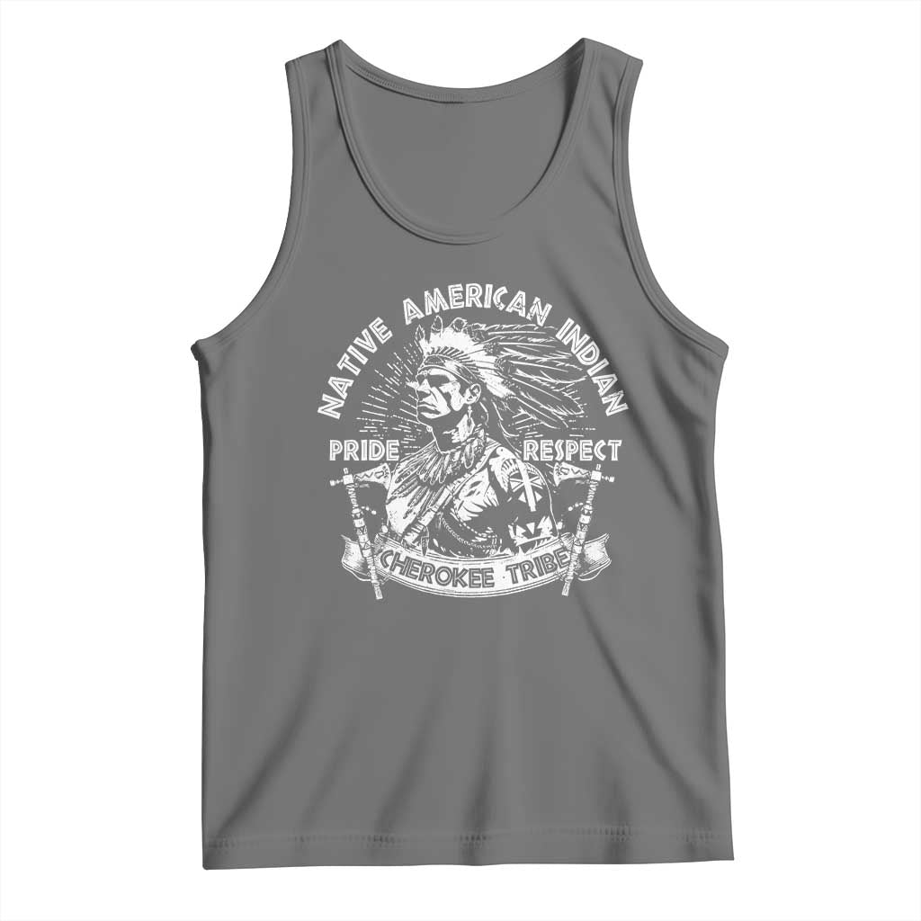 Cherokee Tribe Tank Top Native American Indian Pride Respect Axe - Wonder Print Shop