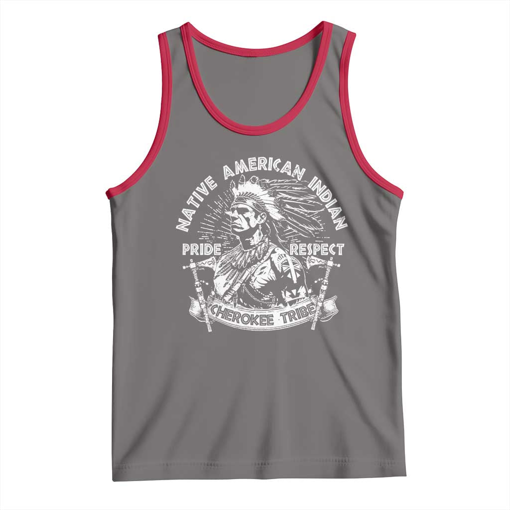 Cherokee Tribe Tank Top Native American Indian Pride Respect Axe - Wonder Print Shop