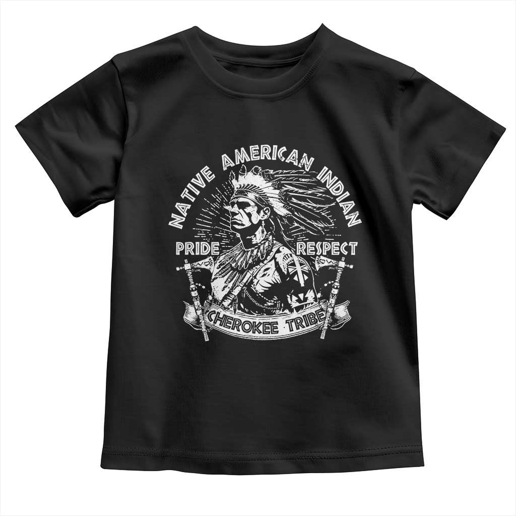 Cherokee Tribe Toddler T Shirt Native American Indian Pride Respect Axe - Wonder Print Shop