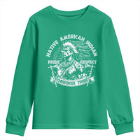 Cherokee Tribe Youth Sweatshirt Native American Indian Pride Respect Axe - Wonder Print Shop