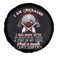 Chickasaw Indians Spare Tire Cover I Am Chickasaw I Was Born With My Heart On My Sleeve War Bonnet - Wonder Print Shop
