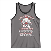 Chickasaw Indians Tank Top I Am Chickasaw I Was Born With My Heart On My Sleeve War Bonnet - Wonder Print Shop