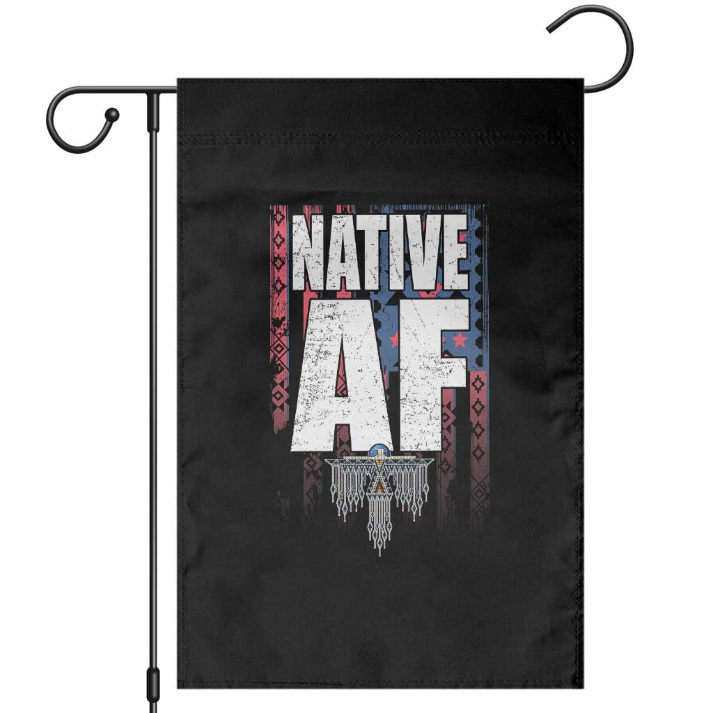Native American Indian Garden Flag Native AF Indigenous Vintage Thunderbird - Wonder Print Shop