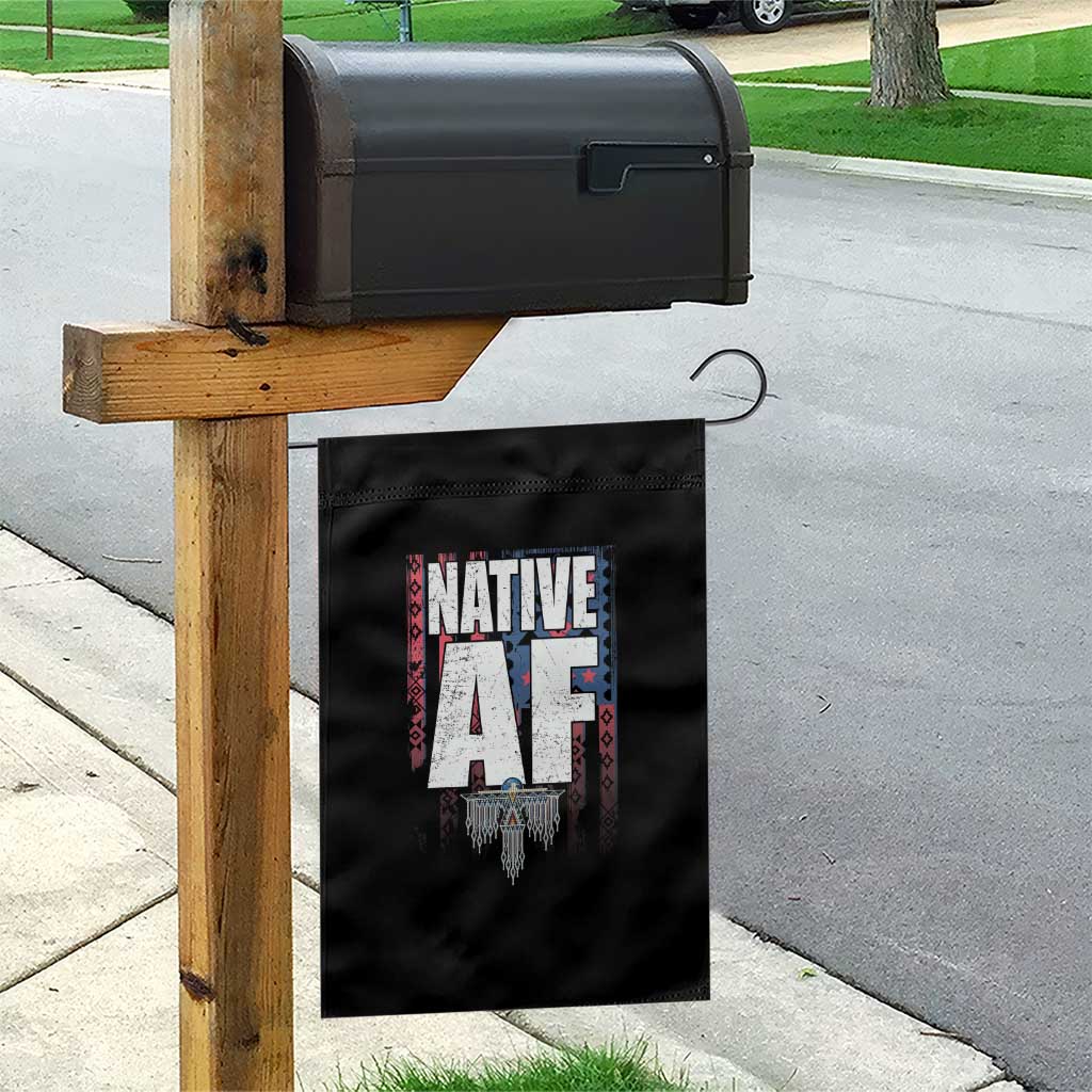 Native American Indian Garden Flag Native AF Indigenous Vintage Thunderbird - Wonder Print Shop