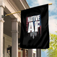 Native American Indian Garden Flag Native AF Indigenous Vintage Thunderbird - Wonder Print Shop