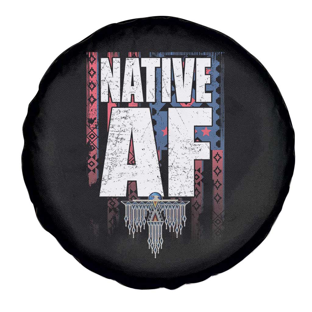 Native American Indian Spare Tire Cover Native AF Indigenous Vintage Thunderbird - Wonder Print Shop