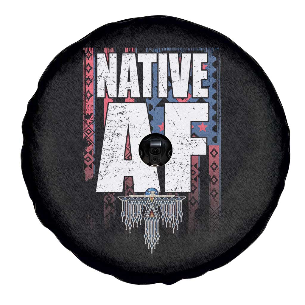 Native American Indian Spare Tire Cover Native AF Indigenous Vintage Thunderbird - Wonder Print Shop