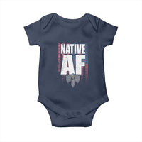 Native American Indian Baby Onesie Native AF Indigenous Vintage Thunderbird - Wonder Print Shop