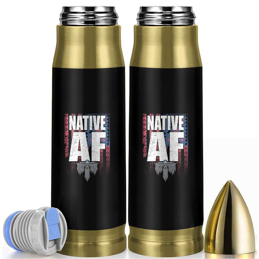 Native American Indian Bullet Tumbler Native AF Indigenous Vintage Thunderbird - Wonder Print Shop
