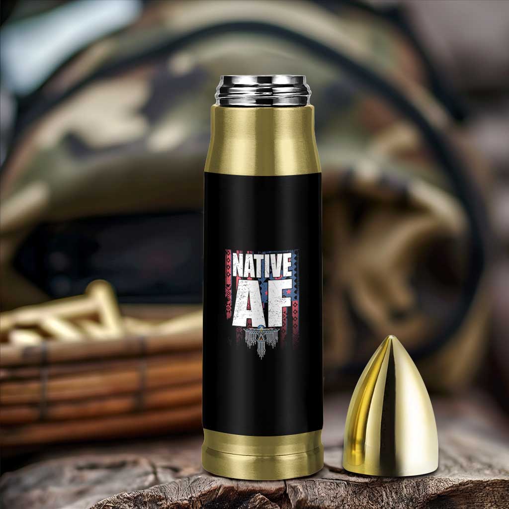 Native American Indian Bullet Tumbler Native AF Indigenous Vintage Thunderbird - Wonder Print Shop