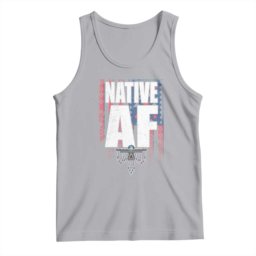 Native American Indian Tank Top Native AF Indigenous Vintage Thunderbird - Wonder Print Shop
