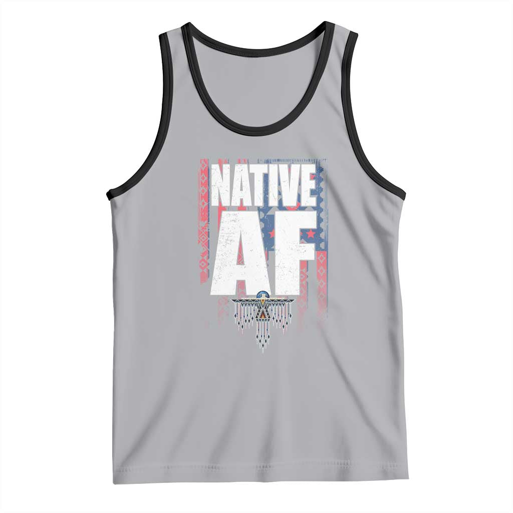 Native American Indian Tank Top Native AF Indigenous Vintage Thunderbird - Wonder Print Shop