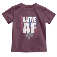 Native American Indian Toddler T Shirt Native AF Indigenous Vintage Thunderbird - Wonder Print Shop