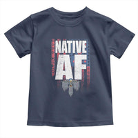 Native American Indian Toddler T Shirt Native AF Indigenous Vintage Thunderbird - Wonder Print Shop