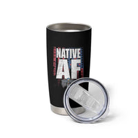 Native American Indian Tumbler Cup Native AF Indigenous Vintage Thunderbird - Wonder Print Shop