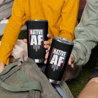 Native American Indian Tumbler Cup Native AF Indigenous Vintage Thunderbird - Wonder Print Shop