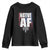 Native American Indian Youth Sweatshirt Native AF Indigenous Vintage Thunderbird - Wonder Print Shop