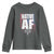 Native American Indian Youth Sweatshirt Native AF Indigenous Vintage Thunderbird - Wonder Print Shop