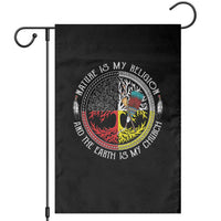 Native Americans Garden Flag Nature Is My Religion And The Earth Is My Church Tree Peyote - Wonder Print Shop
