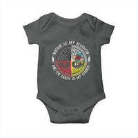 Native Americans Baby Onesie Nature Is My Religion And The Earth Is My Church Tree Peyote - Wonder Print Shop