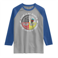 Native Americans Raglan Shirt Nature Is My Religion And The Earth Is My Church Tree Peyote - Wonder Print Shop