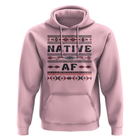 Native American Indian Hoodie Native AF Vintage Beadwork Indigenous Pride - Wonder Print Shop