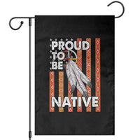 Native American Garden Flag Proud To Be Native American Flag Tribal Prints Medicine Wheel - Wonder Print Shop