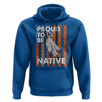 Native American Hoodie Proud To Be Native American Flag Tribal Prints Medicine Wheel - Wonder Print Shop