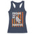 Native American Racerback Tank Top Proud To Be Native American Flag Tribal Prints Medicine Wheel - Wonder Print Shop