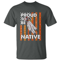 Native American T Shirt Proud To Be Native American Flag Tribal Prints Medicine Wheel - Wonder Print Shop
