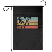 Afro Latina Garden Flag Educated Powerful Proud Hispanic Heritage Month - Wonder Print Shop